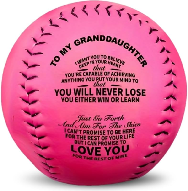 Moactiv 1pc, Creative PU Softball, Gifts for Granddaughter, Standard Size Softball, Birthday Gifts - Image 1